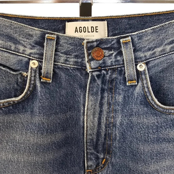 AGOLDE Womens Vintage High Rise Flare Denim Jeans  Size 23 - Picture 11 of 12